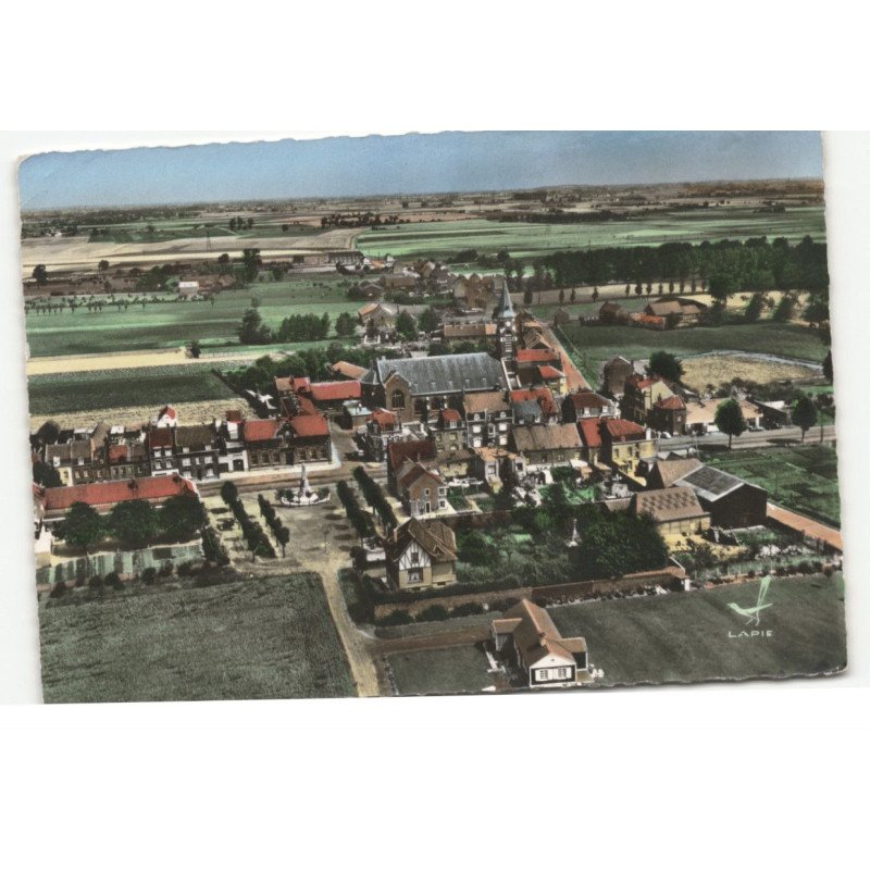 LA CHAPELLE-D'ARMENTIERE: vue panoramique vue aérienne 10X15 - très bon état