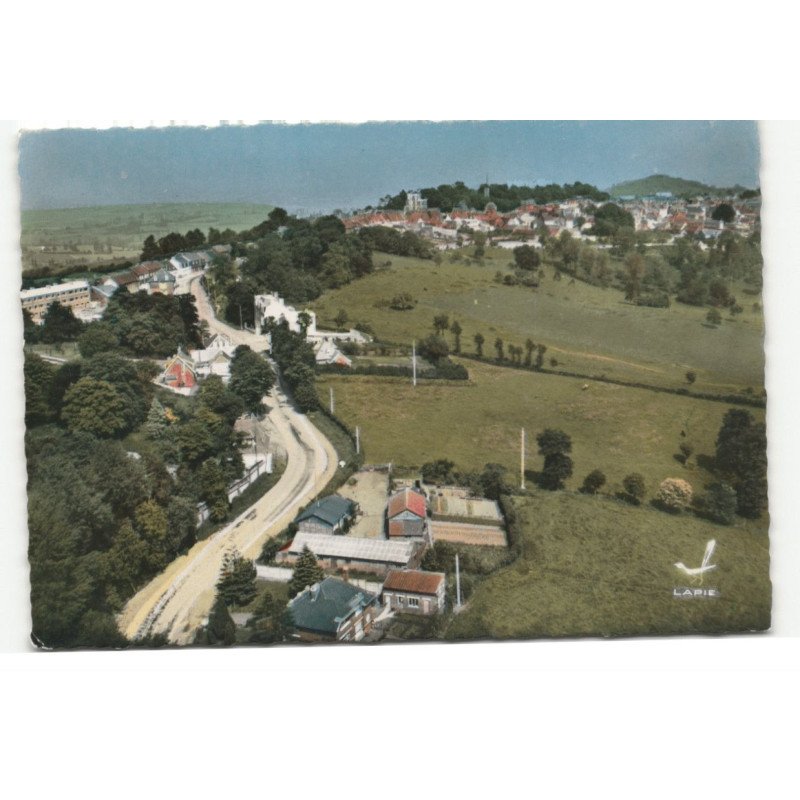 MONT CASSEL: vue panoramique le chemin de la gare vue aérienne 10X15 - très bon état