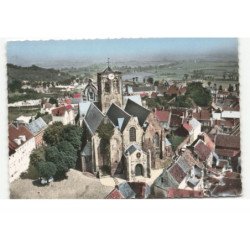 MONT CASSEL: collégiale notre-dame 1290 vue aérienne 10X15 - très bon état