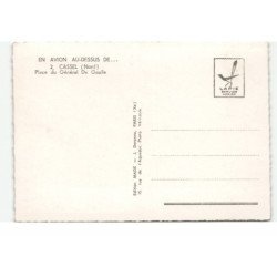 MONT CASSEL: place du générale de gaulle vue aérienne 10X15 - très bon état