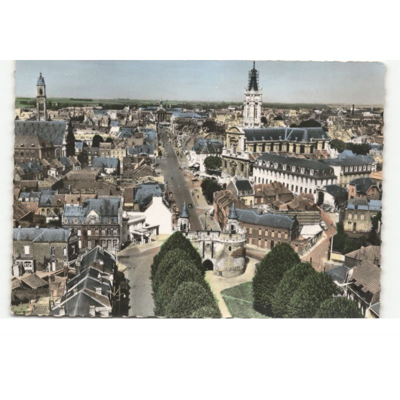 CAMBRAI: porte de paris vue aérienne 10X15 - très bon état