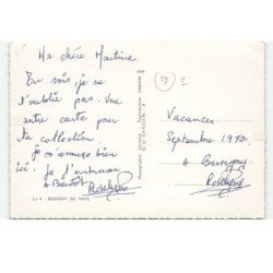 BUSIGNY: 4 vues vue aérienne 10X15 -très bon état