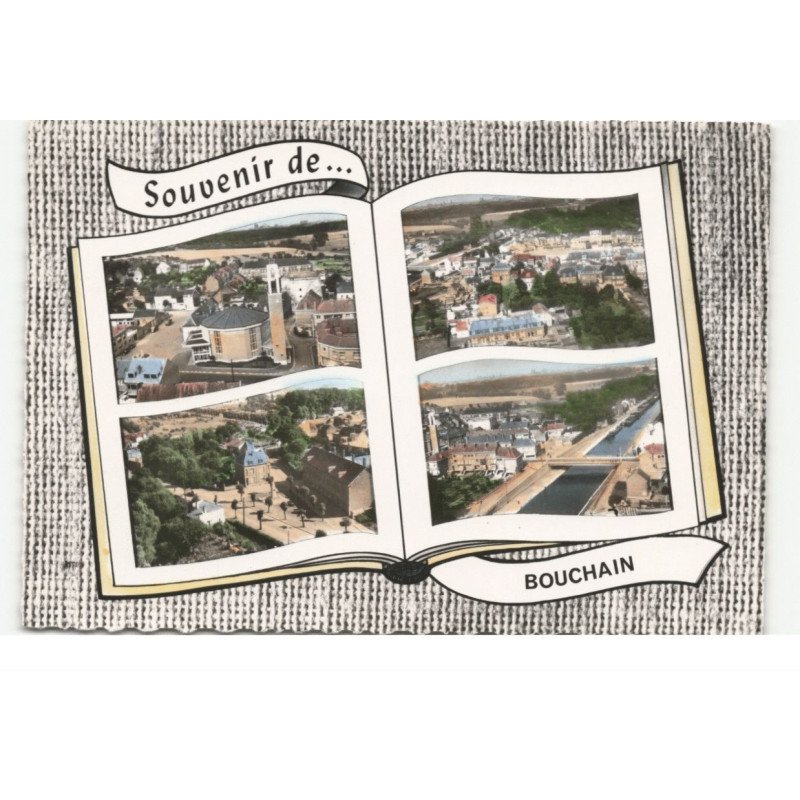 BOUCHAIN: souvenir de... vue aérienne 10X15 - tres bon etat