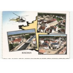 BOUCHAIN: le canal, l'église, vue aérienne 10X15 - tres bon etat