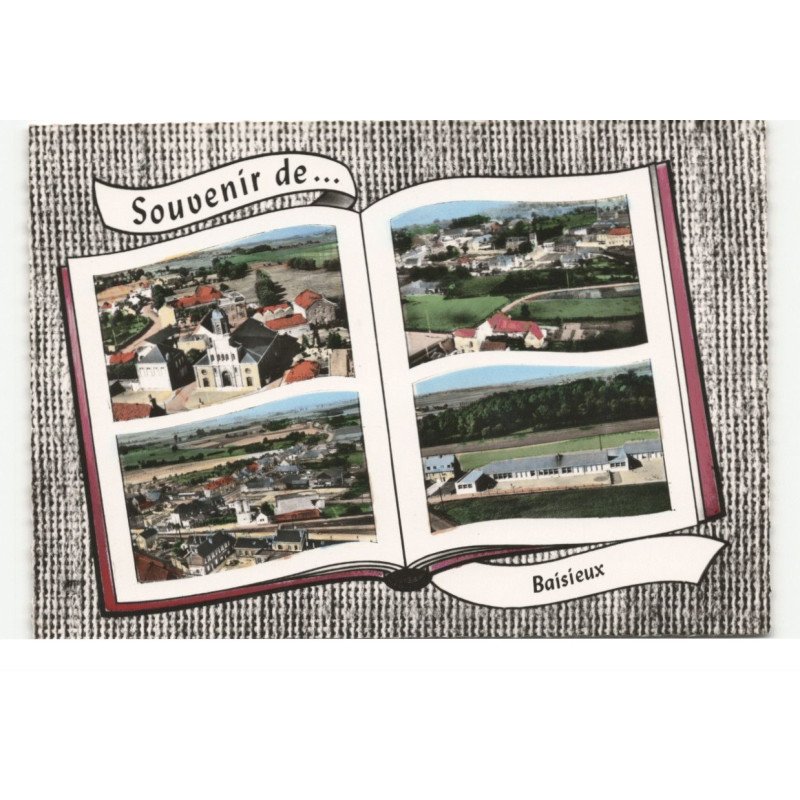 BAISIEUX:  souvenir de... vue aérienne 10X15 - tres bon etat
