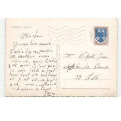 BACHANT: en passant pas... vue aérienne 10X15 - tres bon etat