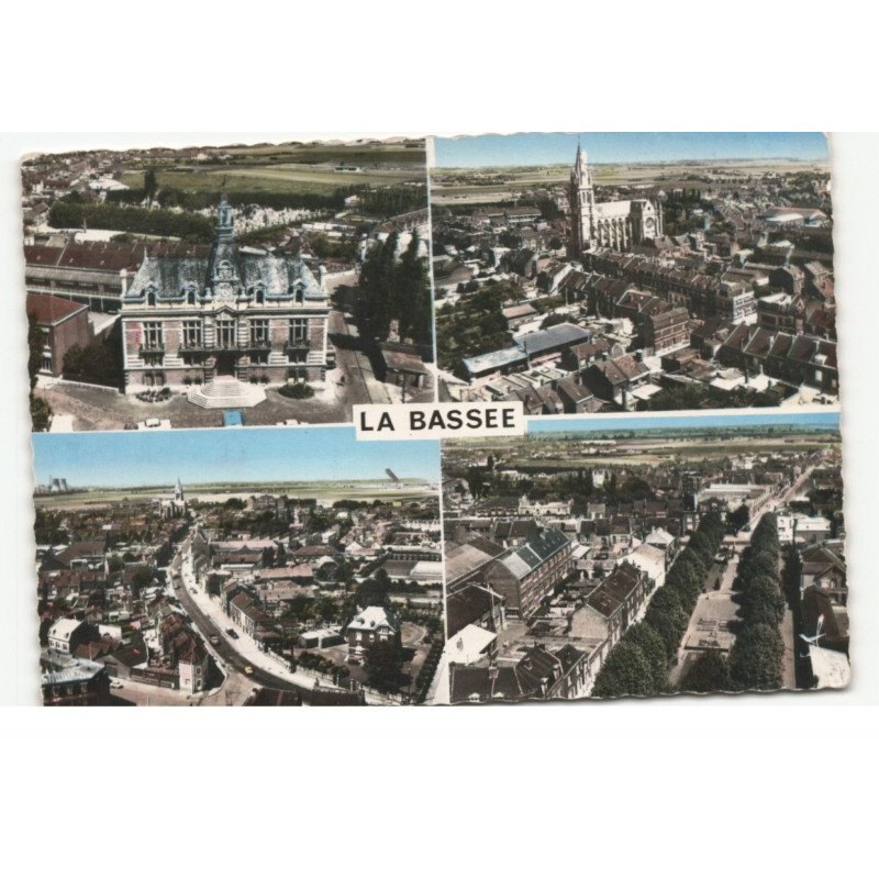 LA BASSSEE: vue aérienne 10X15 - tres bon etat
