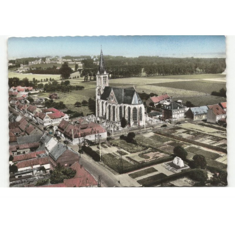 BOUVINES: vue générale vue aérienne 10X15 - tres bon etat