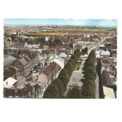 LA BASSEE: square des augustins, école du sacré-coeur aérienne 10X15 - tres bon etat