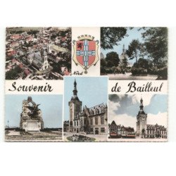 BAILLEUL: souvenir de bailleur, 5 vues aérienne 10X15 - tres bon etat