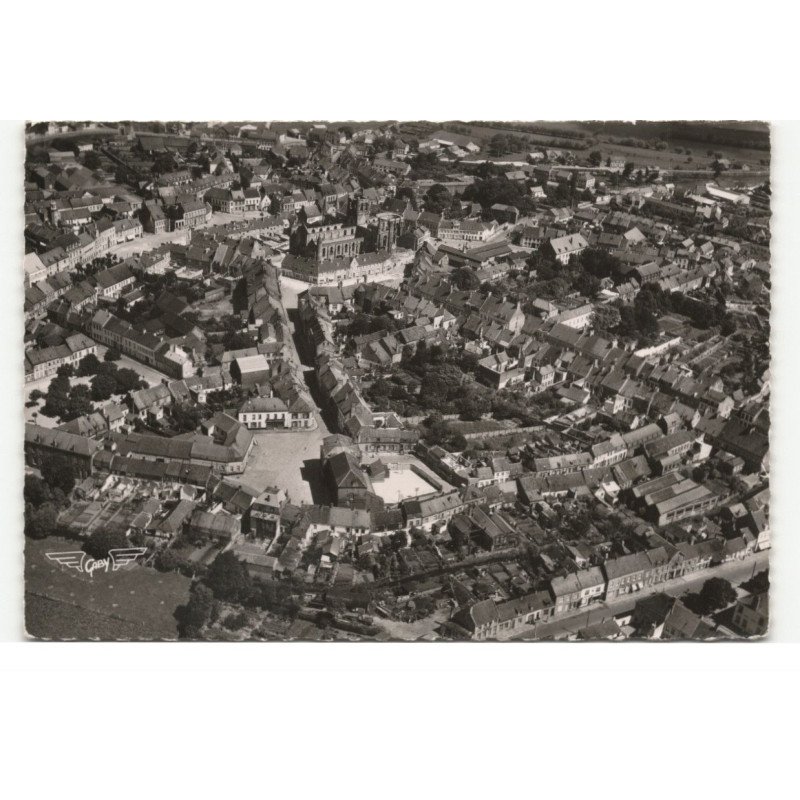 BOURBOURG: vue générale vue aérienne 10X15 - tres bon etat
