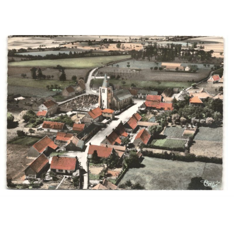 BUYSSCHEURE: le cente vue aérienne 10X15 - tres bon etat