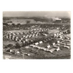 BRUAY-sur-L'ESCAUT: cité et gare de thiers vue aérienne 10X15 - tres bon etat