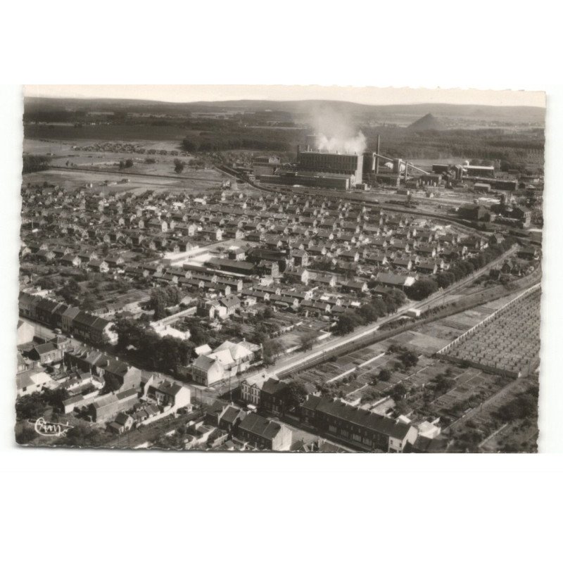BRUAY-sur-L'ESCAUT: cité thiers vue aérienne 10X15 - tres bon etat