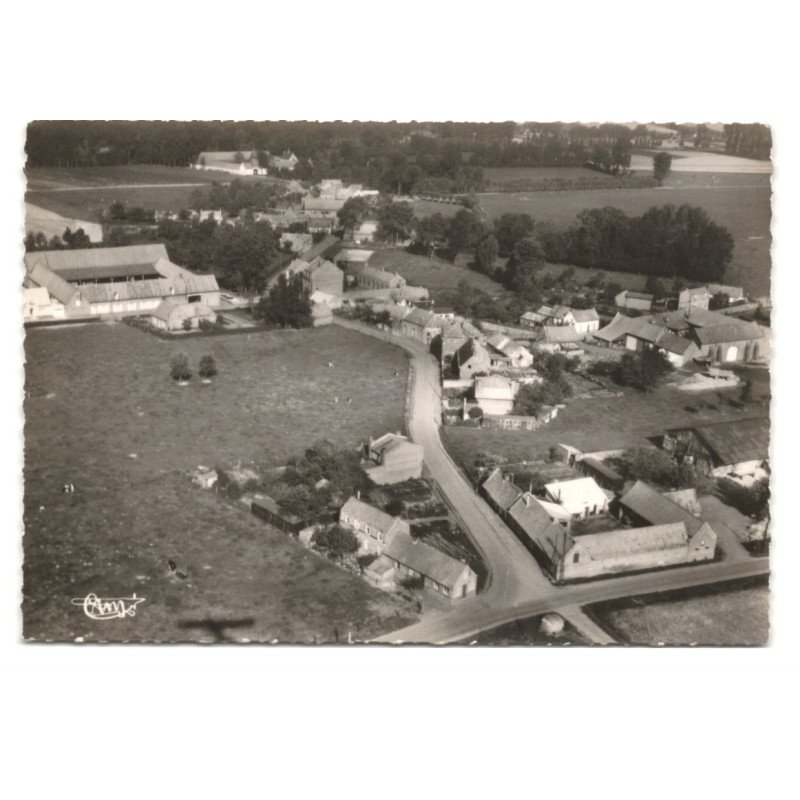 DOUVINES: vue générale vue aérienne 10X15 - tres bon etat