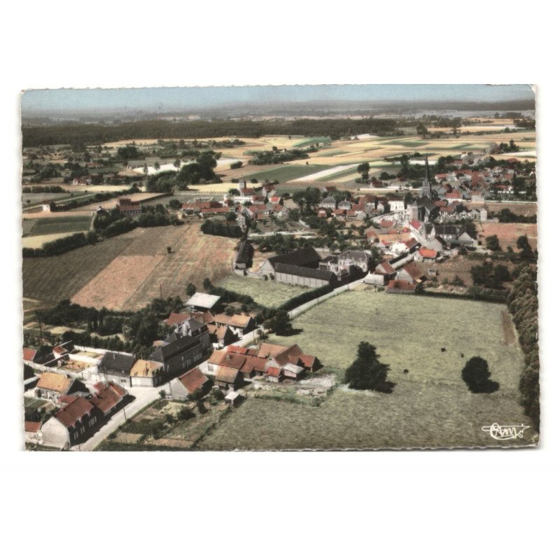 BOUVIGNIES: rue neuve vue aérienne 10X15 - tres bon etat