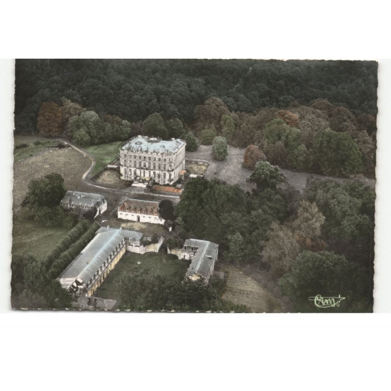 BONSECOURS-FRONTIERE: le château et ses dépendances, vue aérienne 10X15 - tres bon etat