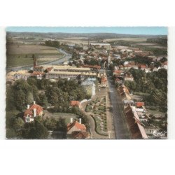 BOUSBECQUE: rue de wervicq, le parc auger vue aérienne 10X15 - tres bon etat