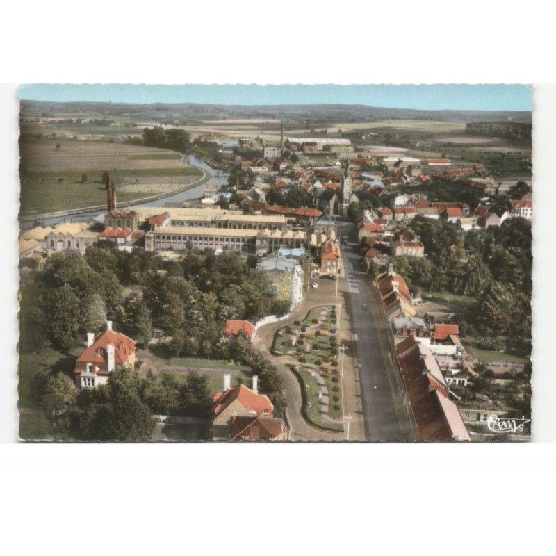 BOUSBECQUE: rue de wervicq, le parc auger vue aérienne 10X15 - tres bon etat