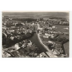 BOURBOURG: vue générale, le canal vue aérienne 10X15 - tres bon etat