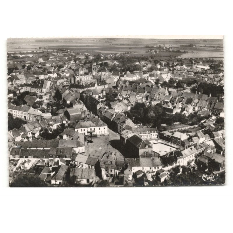 BOURBOURG: vue générale vue aérienne 10X15 - tres bon etat