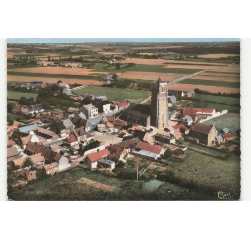 BLARINGHEM: vue générale vue aérienne 10X15 - tres bon etat