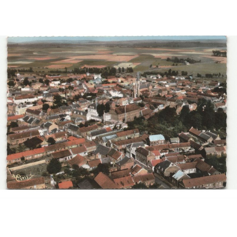 BEAUVOIS-en-CAMBRESIS: vue générale aérienne 10X15 - tres bon etat
