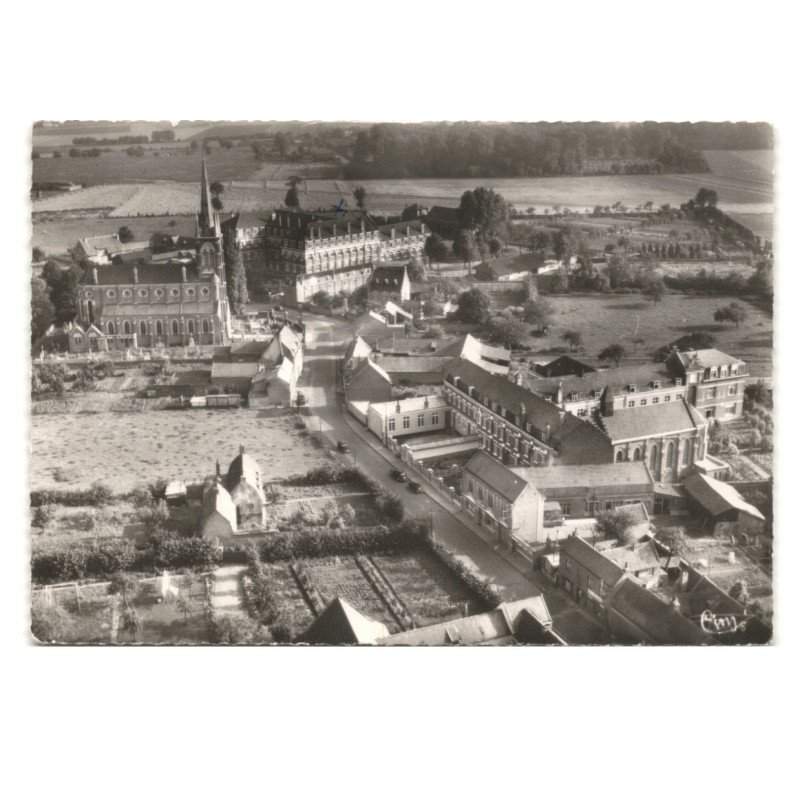 BEAUCAMPS-LIGNY: pensionnat sainte-marie vue aérienne 10X15 - tres bon etat