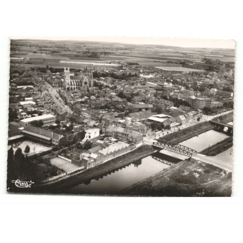 LA BASSEE: vue générale vue aérienne 10X15 - tres bon etat