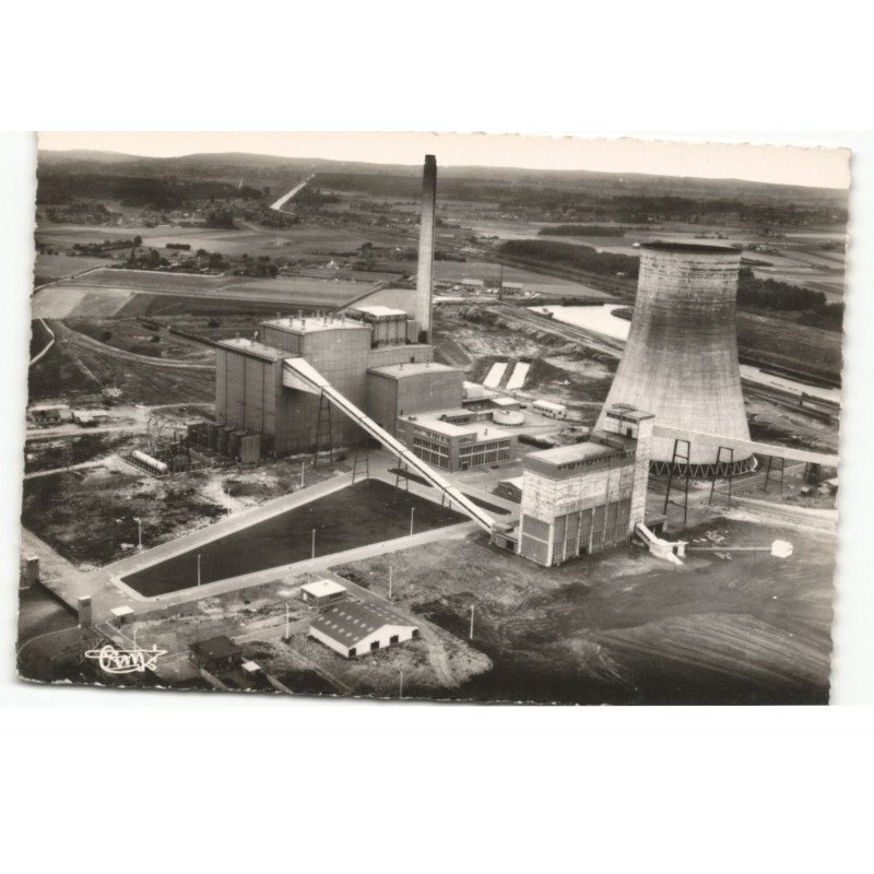 LA BASSEE: la centrale de violaines vue aérienne 10X15 - tres bon etat