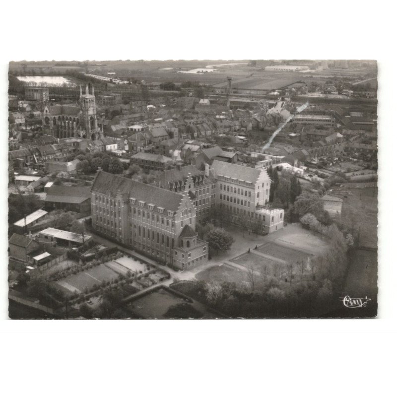 LA BASSEE: vue générale, institution notre-dame vue aérienne 10X15 - tres bon etat