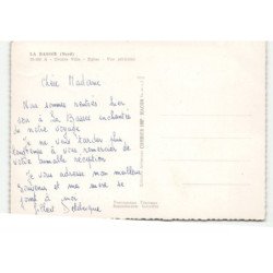 LA BASSEE: centre ville, église vue aérienne 10X15 - tres bon etat