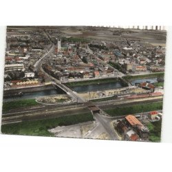 LA BASSEE: vue générale, le canal vue aérienne 10X15 - tres bon etat