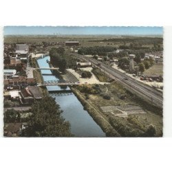 LA BASSEE: le canal vue aérienne 10X15 - tres bon etat