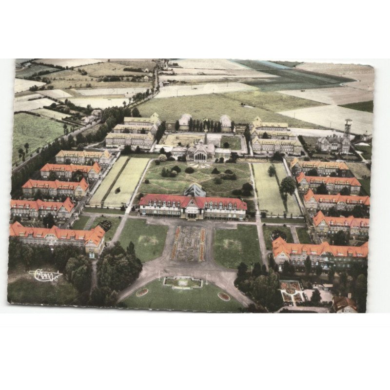 BAILLEUL: l'hôpital psychiatrique vue aérienne 10X15 - tres bon etat