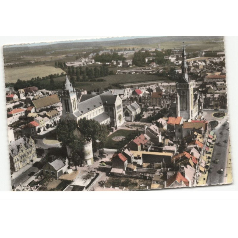 BAILLEUL: vue générale vue aérienne 10X15 - tres bon etat