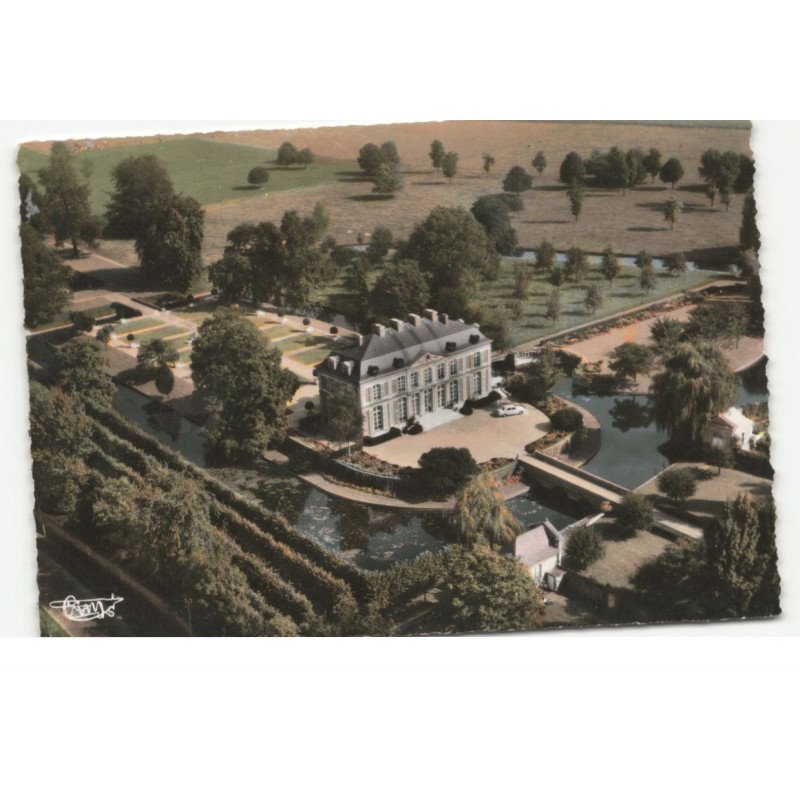 BONDUES: le château prouvost vue aérienne 10X15 - tres bon etat