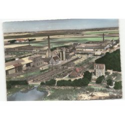 BOURBOURG: papeterie et tréfileries vue aérienne 10X15 - tres bon etat