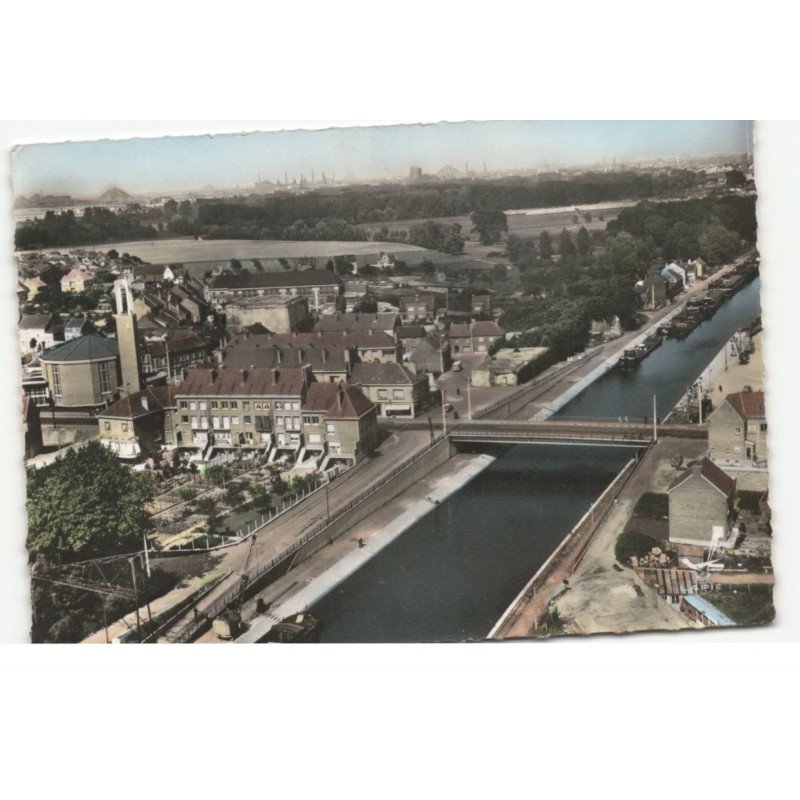 BOUCHAIN: le canal vue aérienne 10X15 - tres bon etat