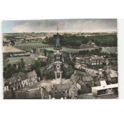 BONDUES: église saint-waast vue aérienne 10X15 - tres bon etat