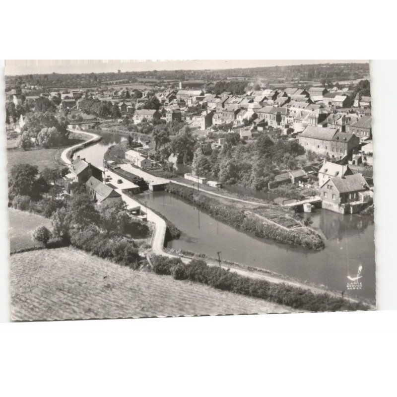 BERLAIMONT: l'écluse vue aérienne 10X15 - tres bon etat