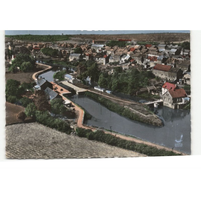 BERLAIMONT: l'écluse vue aérienne 10X15 - tres bon etat