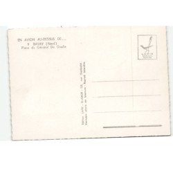 BAVAY: place du gébérale de gaulle vue aérienne 10X15 - tres bon etat