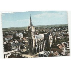 LA BASSEE: église vue aérienne 10X15 - tres bon etat