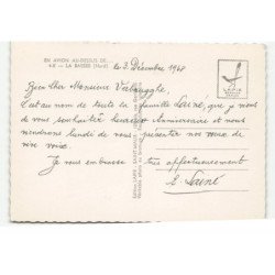 LA BASSEE: église vue aérienne 10X15 - tres bon etat