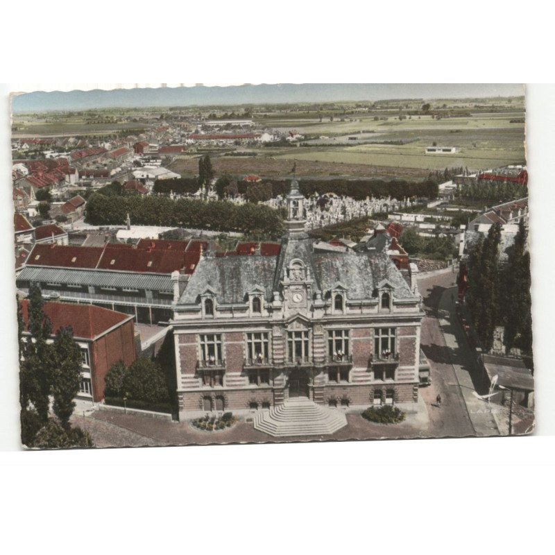 LA BASSEE: l'hôtel de ville vue aérienne 10X15 - tres bon etat