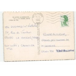 LA BASSEE: l'hôtel de ville vue aérienne 10X15 - tres bon etat