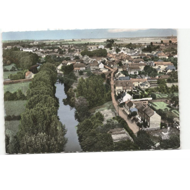 BACHANT: la sambre vue aérienne 10X15 - tres bon etat