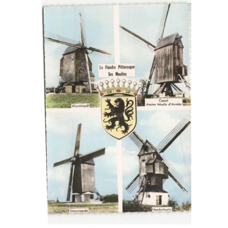 NORD: 4 vue, moulin vue aérienne 10X15 - tres bon etat