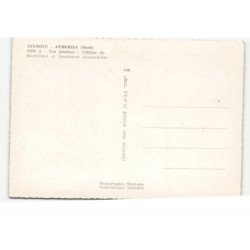 AULNOYE - AYMERIES: vue générale, léglise du sacré-coeur et pensionnat jeanne d'arc vue aérienne 10X15 - très bon etat